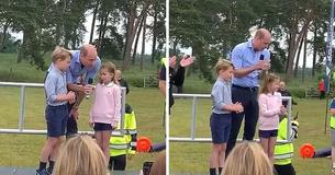 Prince George und Princess Charlotte helfen Prince William beim Countdown  zählen in einem süßen Vatertags-Video