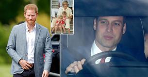 Prince William wird vor der Diana-Statuen Enthüllung mit Harry heute gesichtet