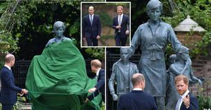 Prince William und Harry legten den Zwist beiseite um gemeinsam Dianas Statue zu enthüllen