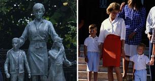 Diana-Statue wurde von einer Weihnachtskarte mit William und Harry im Jahr 1993 inspiriert