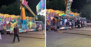 Videos Show Brave Fairgoers Rushing To Stop 'Magic Carpet' Carnival Ride Packed With Riders From Toppling Over