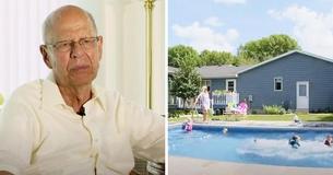Un veuf solitaire de 94 ans installe une piscine pour les enfants de son quartier