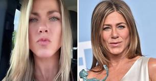 Jennifer Aniston sagte, sie wäre "ausgeflippt" beim Anblick ihrer populären Vlogger-Doppelgängerin, die der Schauspielerin "ziemlich ähnlich sieht"