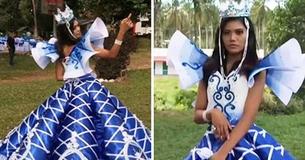 Brother Makes Breathtaking Prom Dress For Sister Because Family Can't Afford To Buy One