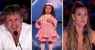 Une fille de 5 ans capture le cœur des juges avant de les choquer avec son interprétation d'un grand classique