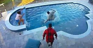 NBA Star Andre Drummond Seen On Footage Rescuing 2-Year-Old Son From Pool