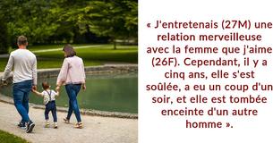 Un homme demande s'il a tort de refuser d'adopter le fils de sa femme. Il la quitte après avoir été critiqué