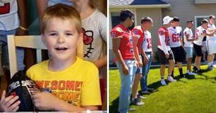 Autistic Boy Receives Only One RSVP To Birthday So Football Players Arrive At Doorstep