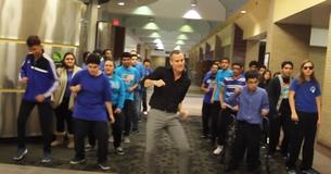 Teacher Brings Down The House In Wild Choreographed Dance With Hundreds Of Students