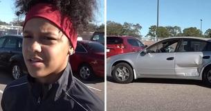 Teen Spots Lady Having Emergency And Causes Car Accident In Order To Try And Save Her Life