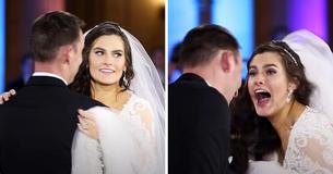 Une mariée hurle en apercevant son chanteur de country préféré pendant la première danse du couple