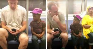 Man Sees Boy Staring At His Phone - Entirely Unaware Fellow Passenger Is Recording
