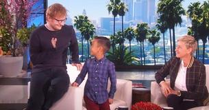8-Year-Old Belts Out Ed Sheeran Hit For Ellen, Has No Idea The Singer Is Right Behind Him