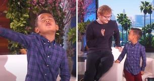 8-Year-Old Belts Out Ed Sheeran Hit For Ellen, Has No Idea The Singer Is Right Behind Him