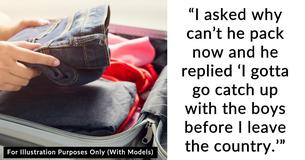 Husband Expects Wife To Pack His Bag Despite Her Saying She Won’t, He Misses His Flight And Blames Her