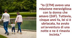 Un ragazzo chiede se ha sbagliato per essersi rifiutato di adottare il figlio della moglie, e la lascia dopo essere stato criticato