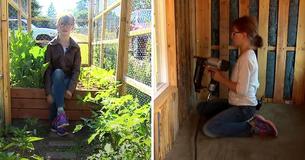 9-Year-Old Girl Has Been Growing Vegetables For Over Four Years And Has Built Wooden Houses For The Homeless