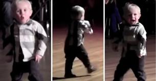 Baby Hears Favorite Song Play, Starts To Dance Jive But His Ending Cracks Audience Up