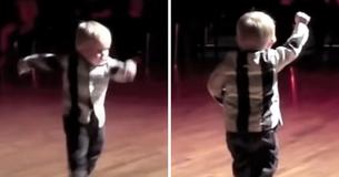 Baby Hears Favorite Song Play, Starts To Dance Jive But His Ending Cracks Audience Up