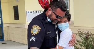 Police Officer Gets Bicycle For Teen Walking Miles To School