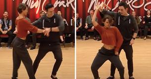 Couple Are Dared To Swing Dance To The 'Macarena' And Bring The House Down With Their Moves