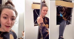 Une femme ressent un courant d'air chez elle et découvre un appartement caché derrière le miroir de sa salle de bain