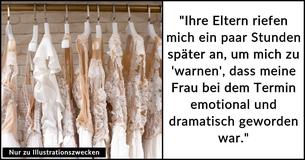 Ein Mann lädt die Familie seiner Verlobten von der Hochzeit aus, nachdem sie den Termin zur Brautkleidanprobe ruiniert hatte