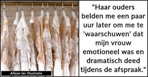 Man vraagt de familie van zijn verloofde niet op de bruiloft aanwezig te zijn nadat ze, tijdens de zoektocht naar een trouwjurk, meer belangstelling hadden voor de zus van de bruid