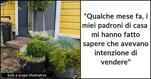 I padroni di casa non si aspettavano che l'inquilina si sarebbe portata via anche il giardino, allontanando i potenziali acquirenti