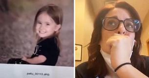 Une mère se désole devant les photos d'école de sa fille qui ont tourné mal