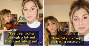 Singer Performs Dramatic Reading Of Cheating Ex's Apology Text To Sad Violin Music, Gains Followers And Fans