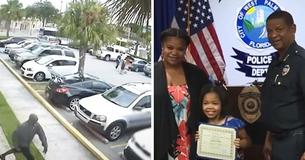 9-Year-Old Girl Fights Off Robber Who Attacked Her Mother In A Supermarket Parking Lot