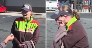 Community Works Together To Help Senior Fast-Food Worker Who Walks To Job