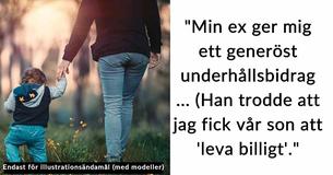 Pappa är livid efter att ha insett att hans ex bara spenderar del av barnbidrag på sonen - hon vänder sig till Internet för stöd