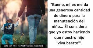 Una madre divorciada ahorra la mayor parte de la manutención de su hijo y se pregunta si eso está bien
