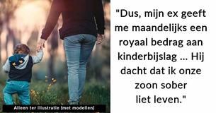 Vader is razend nadat hij ontdekt dat zijn ex slechts een deel van de kinderbijslag aan haar zoon besteedt - ze vraagt steun op het internet