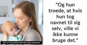 Svigerinde tager babyens navn og fortryder beslutningen efter parrets reaktion