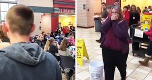 Un joven de buen corazón reacciona al ver que intimidaron a una niña en el Día de San Valentín