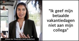 Kinderloze vrouw weigert zes van haar betaalde vakantiedagen aan collega met drie kinderen te geven, waarna er tumult op de werkplek ontstaat
