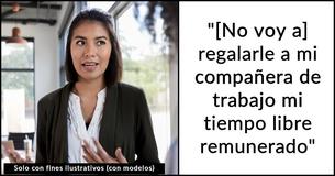 Una mujer se niega a regalar sus días de vacaciones a una compañera de trabajo con hijos, y esto provoca un drama laboral