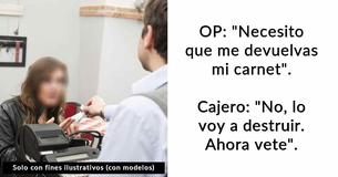 Una mujer se pregunta en internet si debe sentirse culpable por haber metido a un cajero en problemas