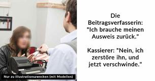 Frau fragt sich, ob sie sich schuldig fühlen soll, weil sie den Kassierer in Schwierigkeiten gebracht hat, und fragt das Internet, ob sie schuld war