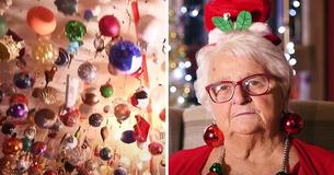Grandmother That Loves Christmas Baubles Breaks Record With Over 1,700 Christmas Decorations