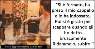 Una donna rimprovera un bambino per aver toccato le sue cose e viene affrontata da sua madre