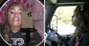 Female Truck Driver Opens Up About Life As A Trucker, Gains Following On Social Media