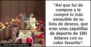 Marido humilla públicamente a su mujer y dice que arruinó la Navidad al regalarle el artículo "más barato" de su lista de deseos