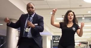 Woman Raises Spirits With Improv Dance Performance While Stranded After She Missed Her Flight