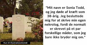 Kvinde skriver sin egen nekrolog før sin død og giver råd til dem, hun efterlod sig