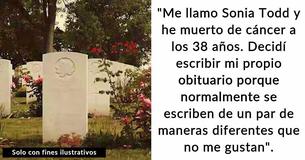 Una mujer escribe su propio obituario antes de morir, e incluye consejos para los que deja atrás