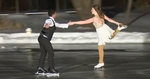 Newlyweds Choreograph Exceptional Performance On Ice For First Dance